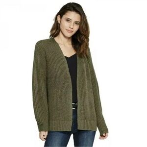 Universal Thread Women’s Open-Front Olive Green Cardigan Sweater Sz S